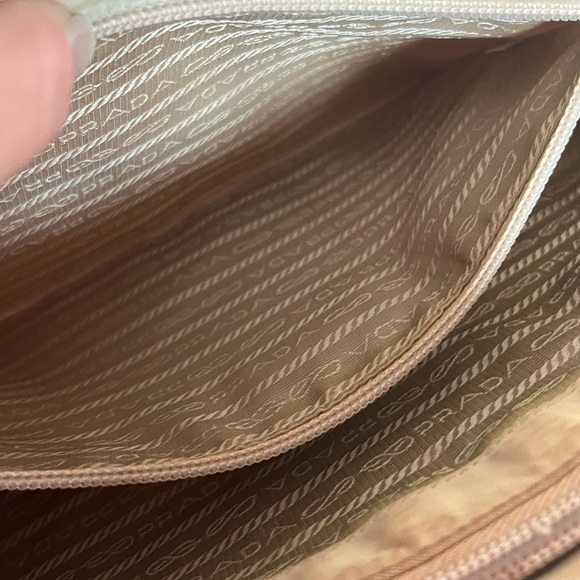 Prada Cream Nylon Shoulder Bag - Picture 13 of 16